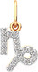 Миниатюра изображения товара Подвеска из розового золота ZORKA 440560.14K.R.ZZ (с фианитами)