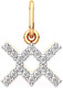 Миниатюра изображения товара Подвеска из розового золота ZORKA 440561.14K.R.ZZ (с фианитами)