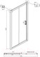 Миниатюра изображения товара Душевая дверь Ambassador Forsa 110x200 / 17021217AB