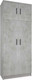 Миниатюра изображения товара Шкаф МДК ПРШ1 2-х створчатый 800x380x2020 (цемент светлый)