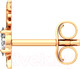 Миниатюра изображения товара Серьги из розового золота ZORKA 310486.14K.R (с фианитами)