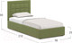 Миниатюра изображения товара Односпальная кровать Moon Family 1251 / К004573