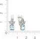 Миниатюра изображения товара Серьги из серебра ZORKA 0310366 (с наноситаллом)