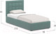 Миниатюра изображения товара Односпальная кровать Moon Family 1251 / К004553