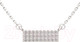 Миниатюра изображения товара Колье из серебра ZORKA 0550102 (40см, с фианитами)