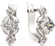 Миниатюра изображения товара Серьги из серебра ZORKA 0310115 (с фианитами)