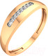 Миниатюра изображения товара Кольцо из розового золота ZORKA 2D00121.14K.R (р.17.5, с бриллиантами)