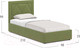 Миниатюра изображения товара Односпальная кровать Moon Family 1255 / К004493