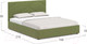 Миниатюра изображения товара Двуспальная кровать Moon Family 1257 / К004832