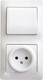 Миниатюра изображения товара Блок выключатель+розетка Systeme (Schneider) Electric Glossa GSL000160