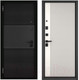 Миниатюра изображения товара Входная дверь Mastino PP3 Trust Eco PP черный муар металлик/черный мат/белый софт (96x205, левая)