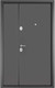 Миниатюра изображения товара Входная дверь Mastino Mega Mass MM графит букле/графит букле (120x205, левая)