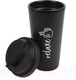 Миниатюра изображения товара Стакан для горячих напитков Darvish С крышкой / SR-H-1664-4 (черный)