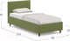 Миниатюра изображения товара Односпальная кровать Moon Family 1259 / К004898