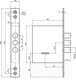 Миниатюра изображения товара Замок врезной Border 73000-GL8-10
