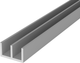 Миниатюра изображения товара Профиль алюминиевый КТМ-2000 Ш-образный Ш1508-1 (1м)
