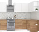 Миниатюра изображения товара Кухонный гарнитур Интермебель Микс Топ-12 2.0x1.5м правая (белый премиум/дуб крафт золотой/дуб вотан)