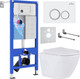 Миниатюра изображения товара Унитаз подвесной с инсталляцией Roxen StounFix Dual Fresh 501057