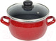 Миниатюра изображения товара Кастрюля Сантэкс 1-2430112 (красный гранит)