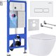 Миниатюра изображения товара Унитаз подвесной с инсталляцией Roxen StounFix Dual Fresh 569295