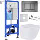 Миниатюра изображения товара Унитаз подвесной с инсталляцией Roxen StounFix Dual Fresh 613423