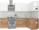 Миниатюра изображения товара Кухонный гарнитур Интермебель Микс Топ-13 2.1x1.5м правая (белый премиум/дуб крафт золотой/дуб вотан)