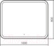Миниатюра изображения товара Зеркало Silver Mirrors Stiv Neo S 100x80 / LED-00002887