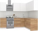 Миниатюра изображения товара Кухонный гарнитур Интермебель Микс Топ-28 2.0x1.72м правая (белый премиум/дуб крафт золотой/дуб вотан)