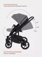Миниатюра изображения товара Детская универсальная коляска MOWbaby Opus 3 в 1 (Classic Grey)