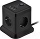Миниатюра изображения товара Сетевой фильтр Cablexpert TWR-4-U3-B-2