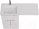 Миниатюра изображения товара Тумба под умывальник Dreja Vega 60 / 99.0450 (белый глянец)