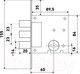 Миниатюра изображения товара Замок врезной БУЛАТ ЗВ8-6.60.00.3(14).08 (хром)