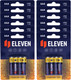 Миниатюра изображения товара Комплект батареек Eleven Super AAA LR03 алкалиновые BC4 (12x4шт)