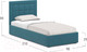 Миниатюра изображения товара Односпальная кровать Moon Family 1251 / MF004986