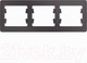 Миниатюра изображения товара Рамка для выключателей и розеток Systeme (Schneider) Electric Glossa GSL001403