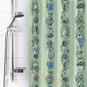 Миниатюра изображения товара Шторка-занавеска для ванны V-line Ракушки (зеленый)