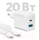 Миниатюра изображения товара Зарядное устройство сетевое Anker 312 20W Wall Charger 2 Ports + C / ANK-B2348G21-WT