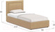 Миниатюра изображения товара Односпальная кровать Moon Family 1258 / MF005518