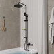 Миниатюра изображения товара Душевая система Milardo Ideal Spa ILSBL3FM76 (черный матовый)