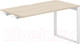 Миниатюра изображения товара Стол модульный Norden 140x70x75 / AG.115.AR.V.72.WH (белый/акация равелло)