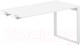 Миниатюра изображения товара Стол модульный Norden 160x70x75 / AG.116.WH.V.72.WH (белый/белый)