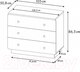 Миниатюра изображения товара Комод Polini Kids Ameli 3000 / 0002760.31 (белый/натуральный)