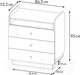 Миниатюра изображения товара Комод пеленальный Polini Kids Ameli 3010 / 0002761.165 (белый/дуб крафт)