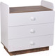 Миниатюра изображения товара Комод пеленальный Polini Kids Ameli 3010 / 0002761.165 (белый/дуб крафт)