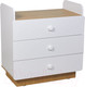 Миниатюра изображения товара Комод пеленальный Polini Kids Ameli 3010 / 0002761.31 (белый/натуральный)
