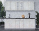 Миниатюра изображения товара Кухонный гарнитур Интерлиния Мила 22 (бетон лайт/бетон лайт/кастилло темный)