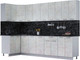 Миниатюра изображения товара Кухонный гарнитур Интерлиния Мила Лайт 1.2x3.0 (бетон лайт/бетон лайт/кастилло темный)