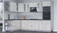 Миниатюра изображения товара Кухонный гарнитур Интерлиния Мила 1.88х3.0 левая (бетон лайт/бетон лайт/кастилло темный)