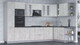 Миниатюра изображения товара Кухонный гарнитур Интерлиния Мила 1.88х3.4 правая (бетон лайт/бетон лайт/кастилло темный)