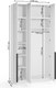 Миниатюра изображения товара Шкаф Soma Lord Black 3-х створчатый 120x240 (белый)